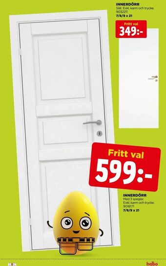 Jem&Fix Innerdörr erbjuda