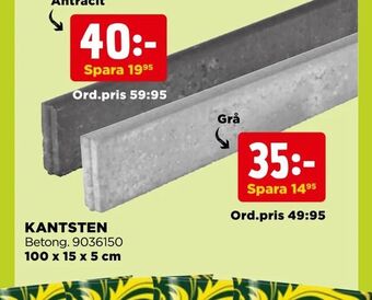 Jem&Fix Kantsten erbjuda