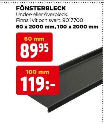 Jem&Fix Fönsterbleck erbjuda