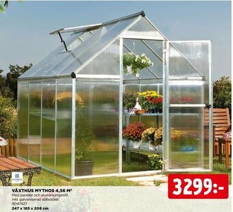 Jem&Fix Växthus mythos 4,56 m2 erbjuda