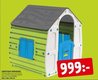 Jem&Fix Lekstuga paradiso erbjuda