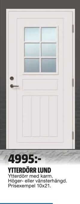 Bauhaus Ytterdörr lund erbjuda