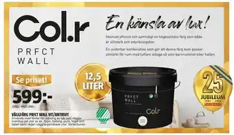 Väggfärg prfct wall vit/antikvit