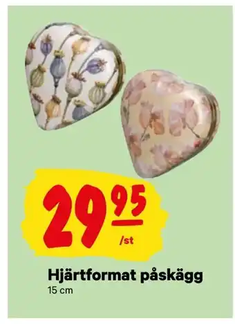 City Gross Hjärtformat påskägg erbjuda