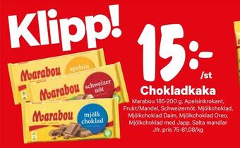 City Gross Chokladkaka erbjuda
