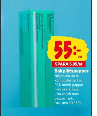 City Gross Bakplåtspapper erbjuda
