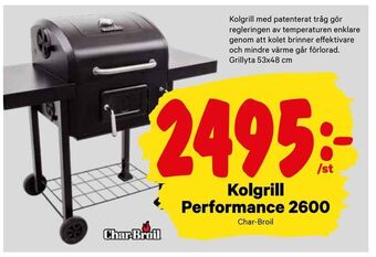 Kolgrill Performance 2600