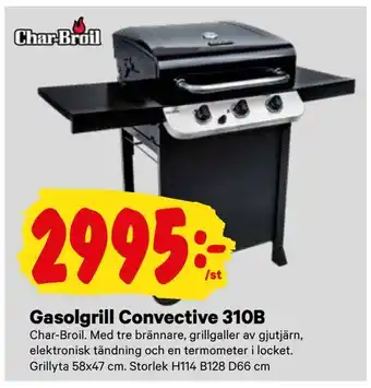 City Gross Gasolgrill Convective 310B erbjuda