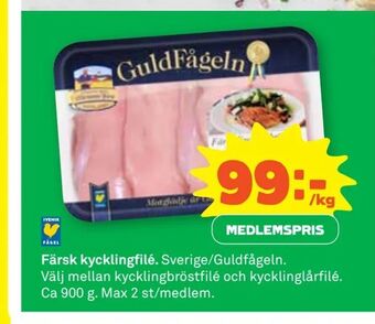 Coop Extra Färsk kycklingfilé erbjuda