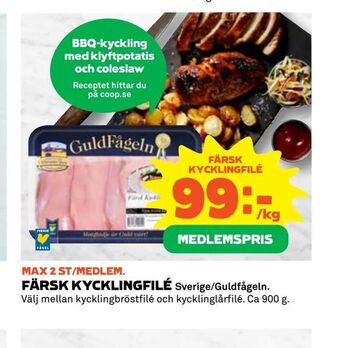 Coop Extra Färsk kycklingfilé erbjuda