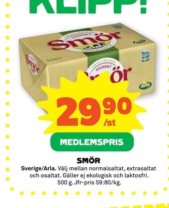 Coop Forum Smör erbjuda