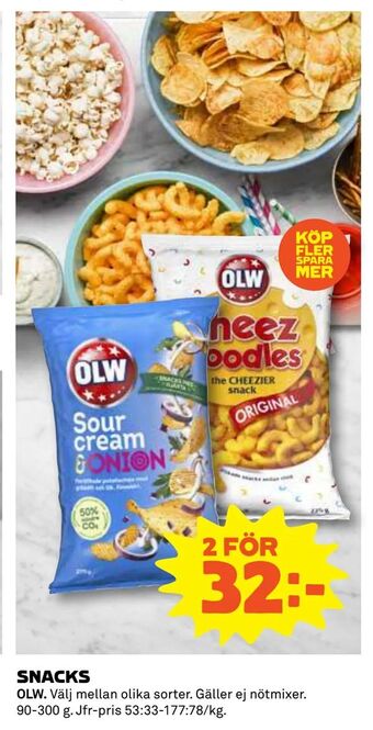 Coop Daglivs Snacks erbjuda