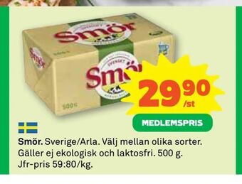 Coop Daglivs Smör erbjuda