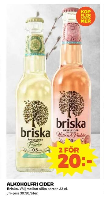 Coop Daglivs Alkoholfri cider erbjuda