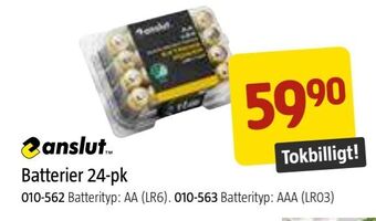 Jula Batterier 24-pk erbjuda