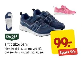 Jula Fritidsskor barn erbjuda