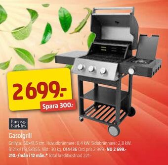 Jula Gasolgrill erbjuda