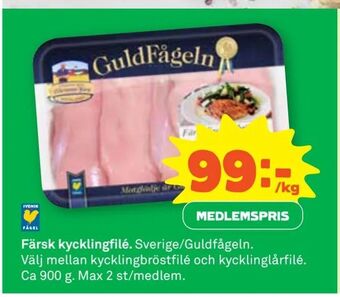 Coop Extra Färsk kycklingfilé erbjuda