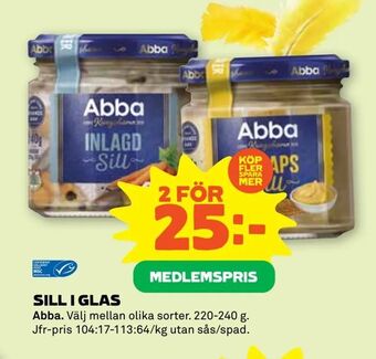 Stora Coop Sill i glas erbjuda