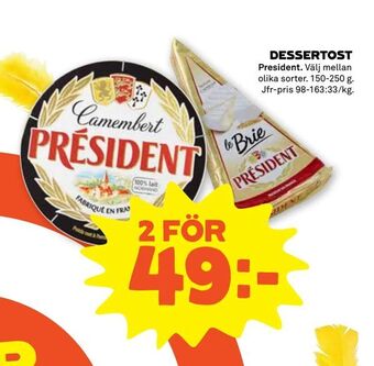 Stora Coop Dessertost erbjuda