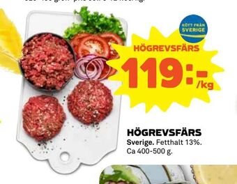 Stora Coop Högrevsfärs erbjuda