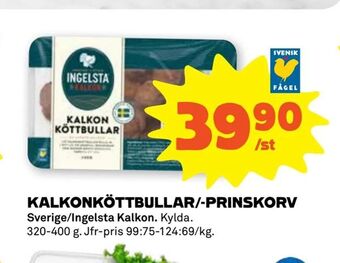 Stora Coop Kalkonköttbullar/-prinskorv erbjuda