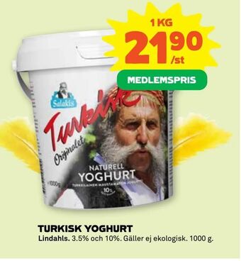 Stora Coop Turkisk yoghurt erbjuda