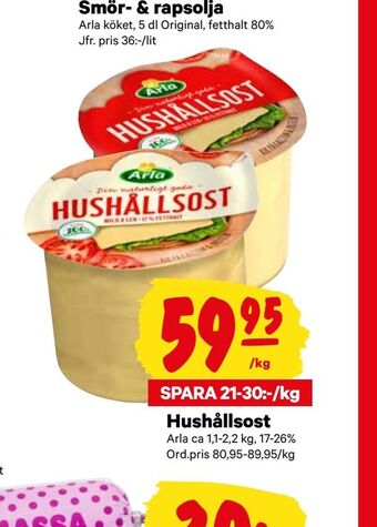 City Gross Hushållsost erbjuda