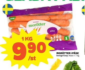 Coop Morötter i påse erbjuda