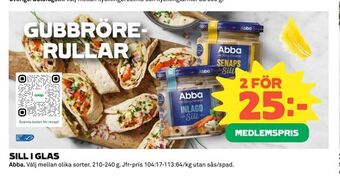 Coop Konsum Sill i glas erbjuda