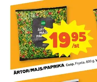 Ärtor/majs/paprika