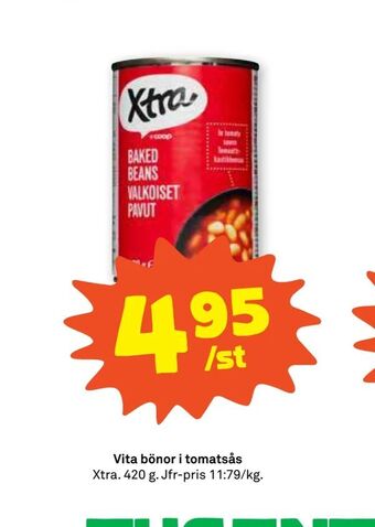 Stora Coop Vita bönor i tomatsås erbjuda