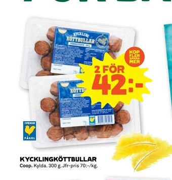 Stora Coop Kycklingköttbullar erbjuda