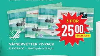 Willys Våtservetter 72-pack erbjuda