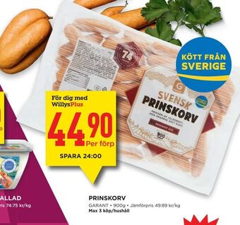 Prinskorv