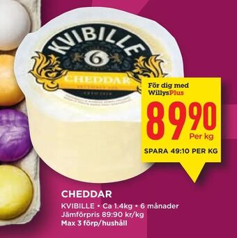 Willys Cheddar erbjuda