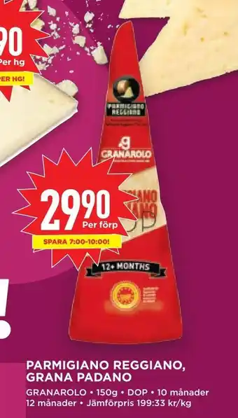 Willys Parmigiano reggiano, grana padano erbjuda