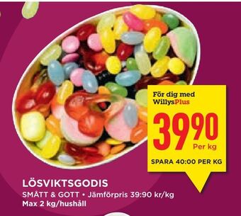 Willys Hemma Lösviktsgodis erbjuda