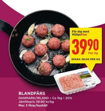 Willys Hemma Blandfärs erbjuda