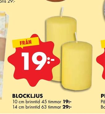 ÖoB Blockljus erbjuda