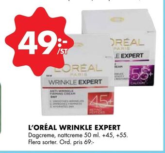 ÖoB L'oréal wrinkle expert erbjuda