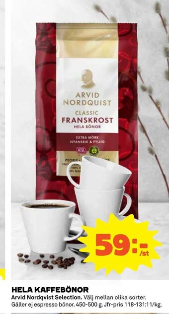 Coop Hela kaffebönor erbjuda