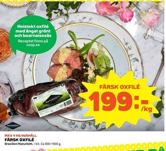 Coop Färsk oxfilé erbjuda