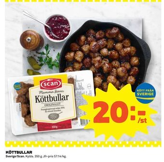 Coop Köttbullar erbjuda