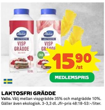 Coop Laktosfri grädde erbjuda