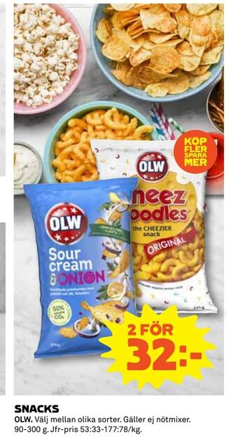 Coop Konsum Snacks erbjuda
