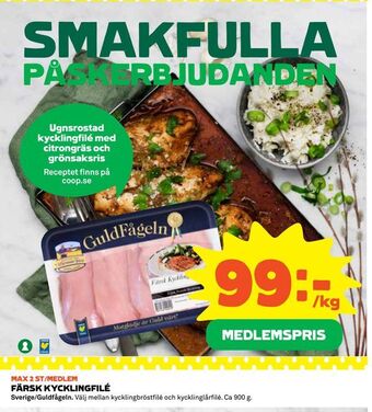 Coop Konsum Färsk kycklingfilé erbjuda
