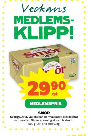 Stora Coop Smör erbjuda