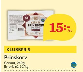 Hemköp Prinskorv erbjuda