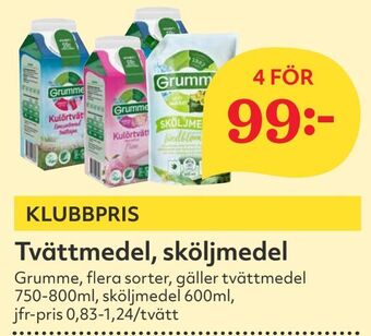 Hemköp Tvättmedel, sköljmedel erbjuda